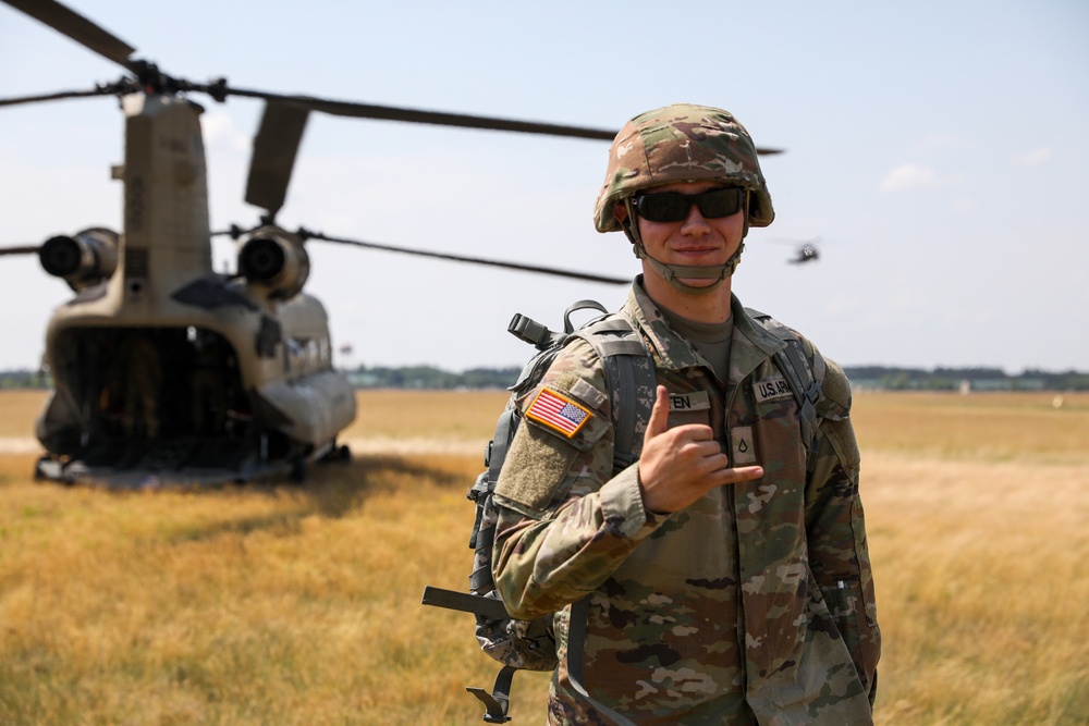 Soldiers throughout the 34th ECAB rehearse 9-Line MEDEVAC procedures on Camp Ripley