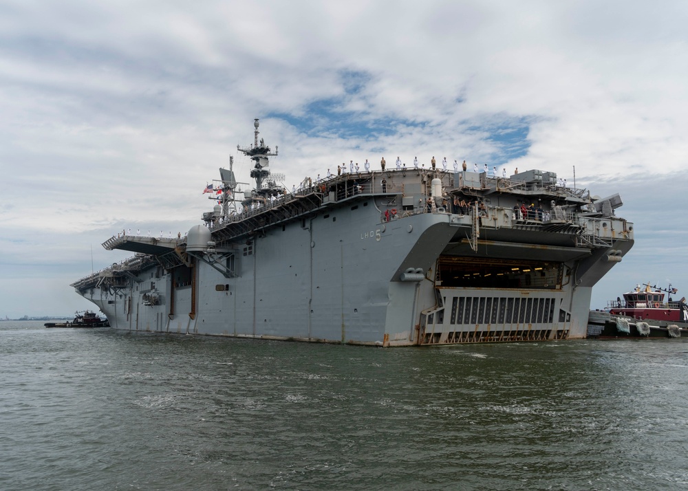 DVIDS Images USS Bataan Departs Naval Station Norfolk for