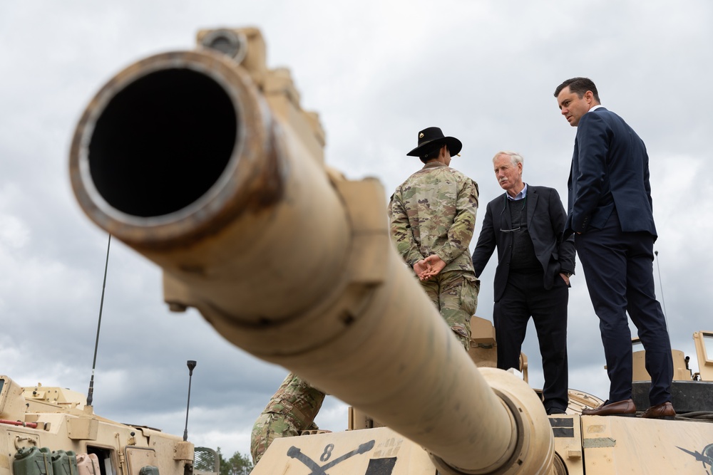 U.S. Congressional Delegation visits Task Force Ivy Soldiers in Pabrade, Lithuania