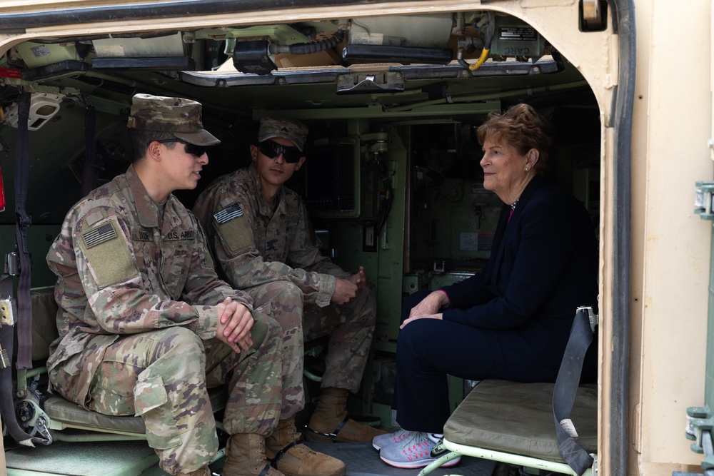 U.S. Congressional Delegation visits Task Force Ivy Soldiers in Pabrade, Lithuania