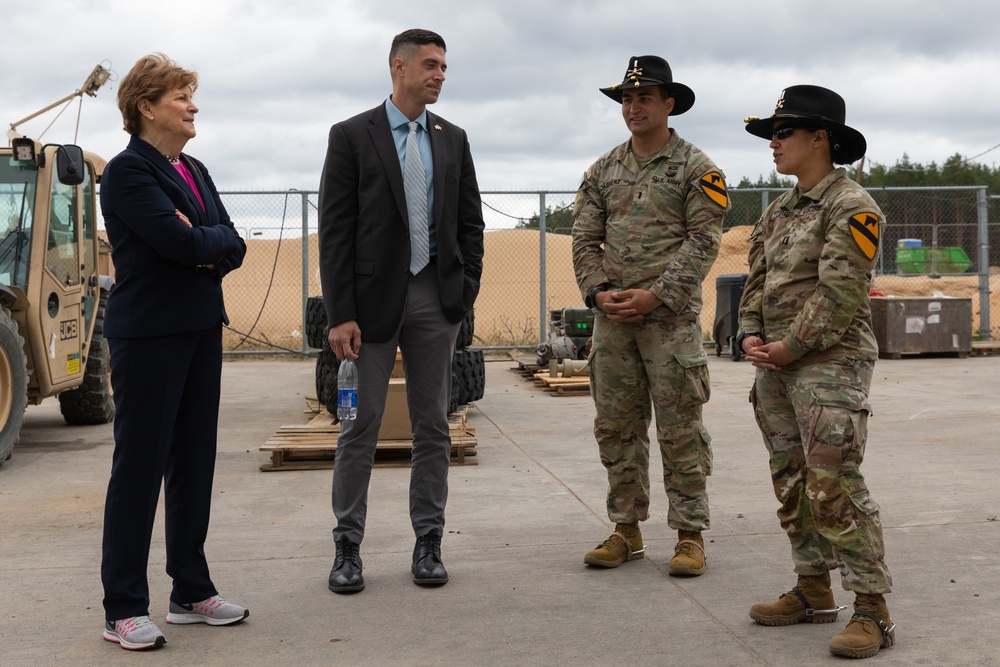 U.S. Congressional Delegation visits Task Force Ivy Soldiers in Pabrade, Lithuania