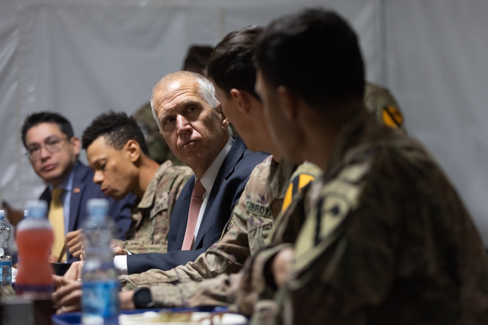 U.S. Congressional Delegation visits Task Force Ivy Soldiers in Pabrade, Lithuania