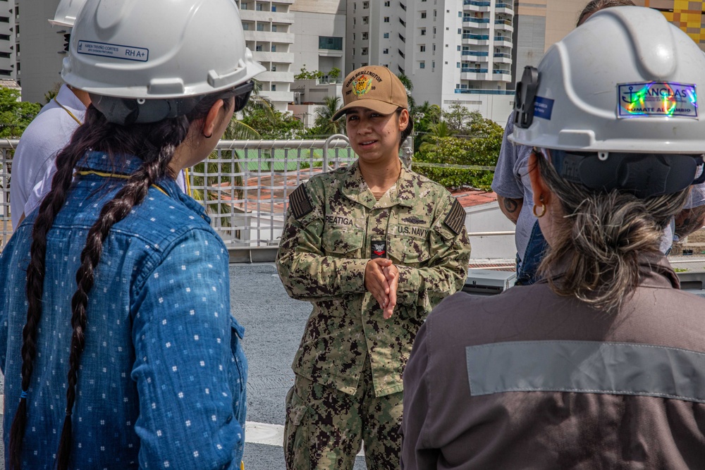 Tour of USNS Burlington