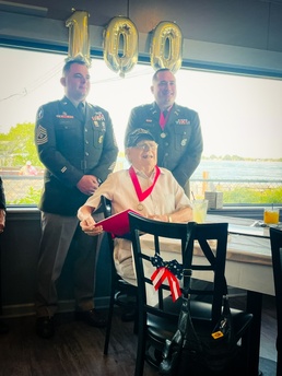 Honoring Mr. Jack Mapletoft a WWII Field Artillery Veteran Celebrating 100 Years of Life and Service
