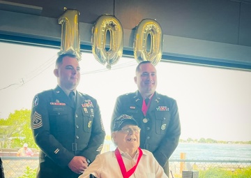 Honoring Mr. Jack Mapletoft a WWII Field Artillery Veteran Celebrating 100 Years of Life and Service