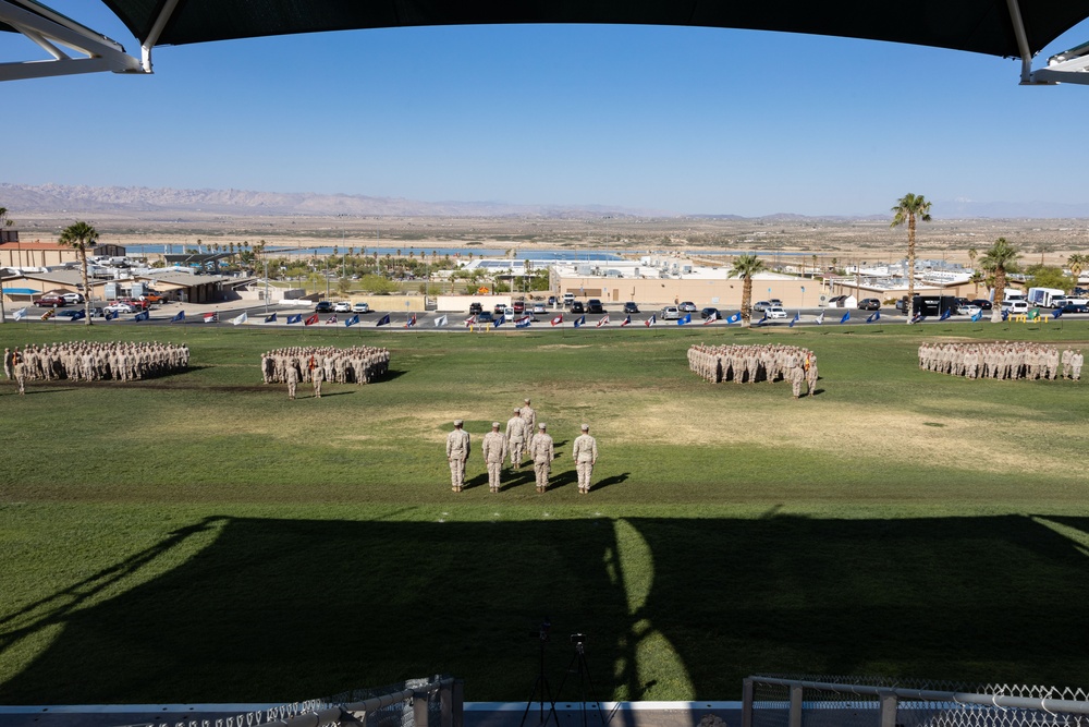 3/4 conducts change of command