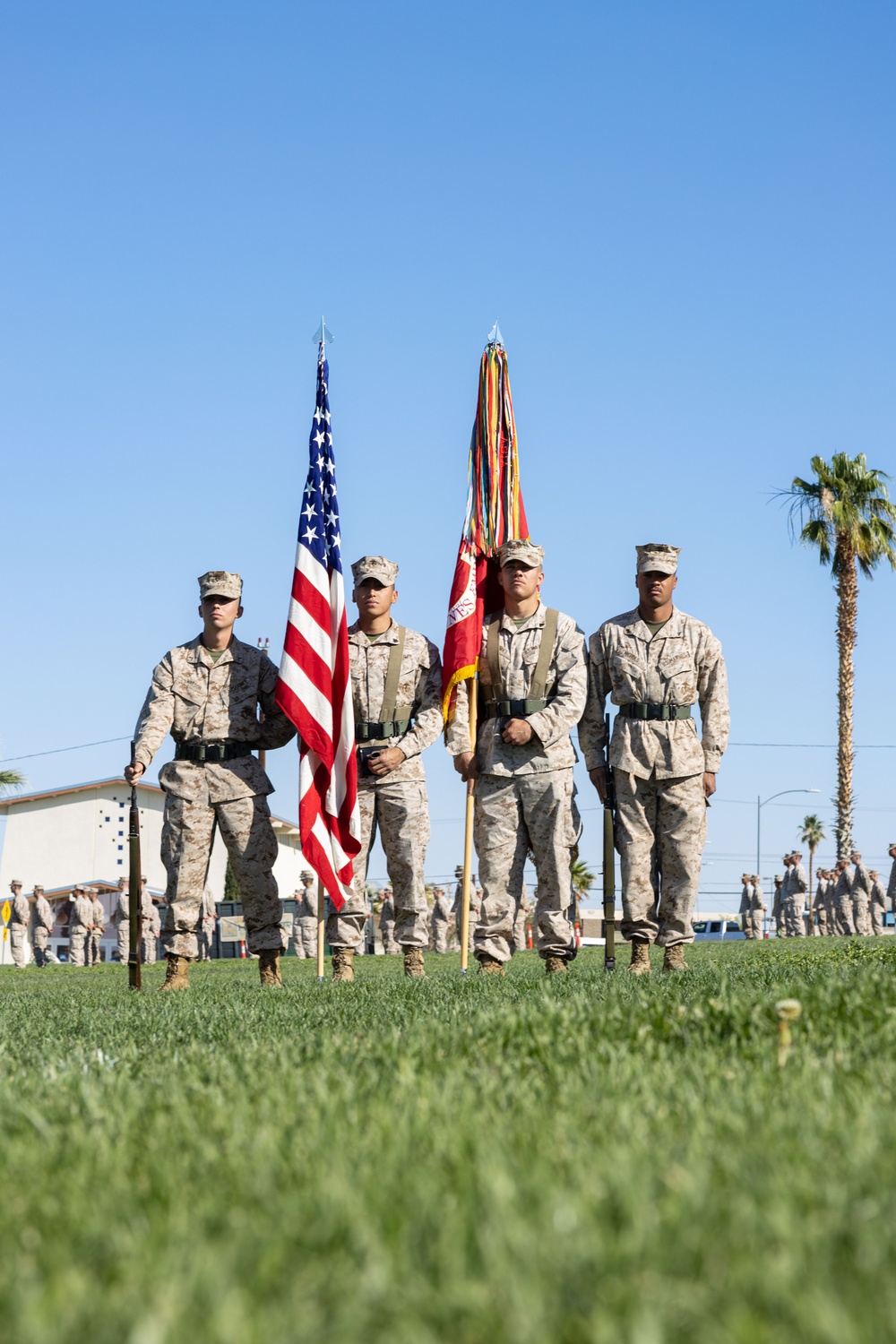 3/4 conducts change of command