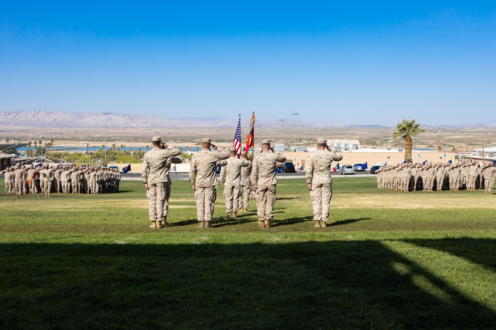 3/4 conducts change of command