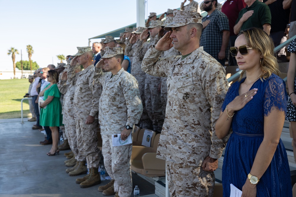 3/4 conducts change of command