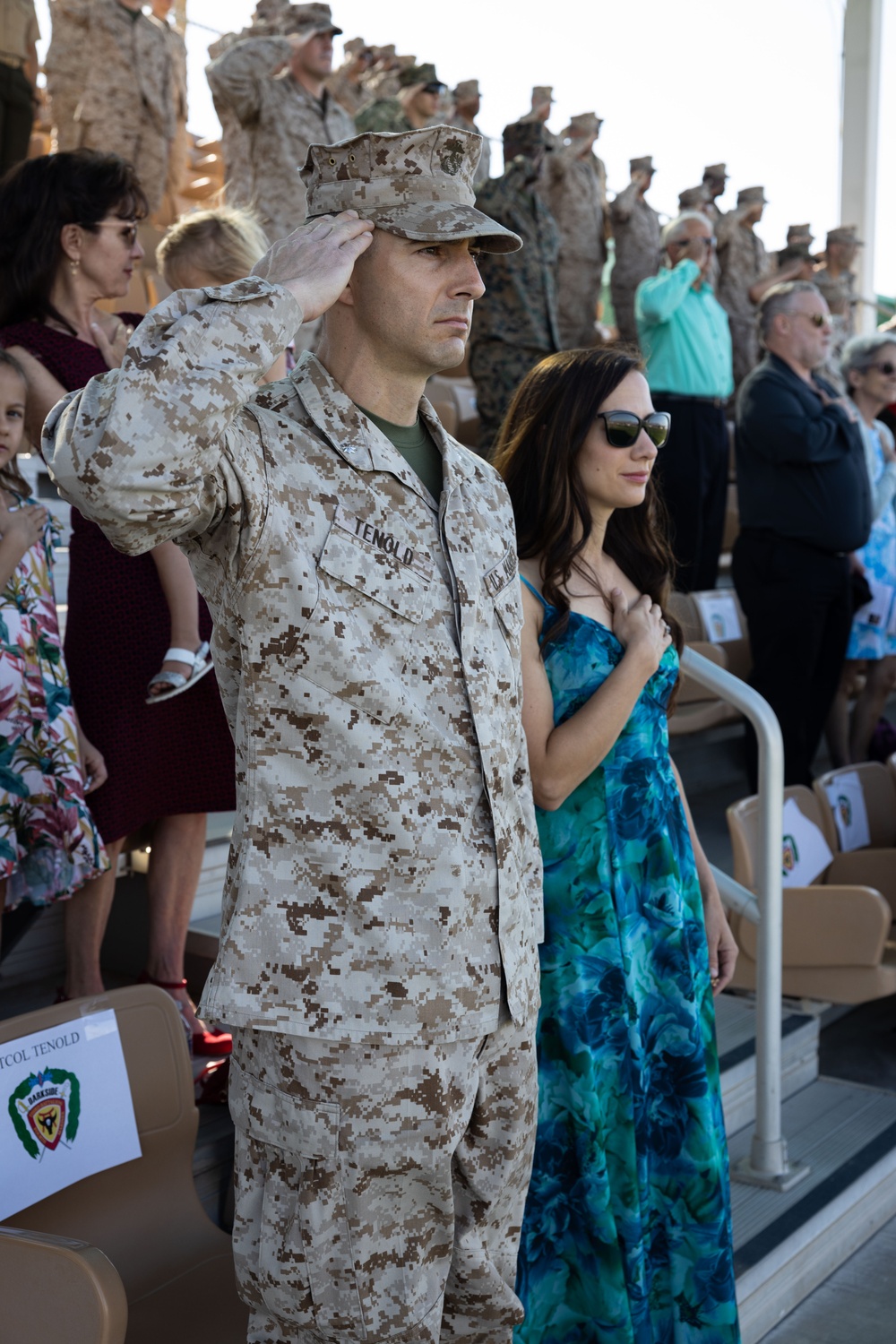 3/4 conducts change of command