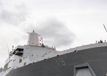 USS Mesa Verde departs on deployment with Bataan ARG