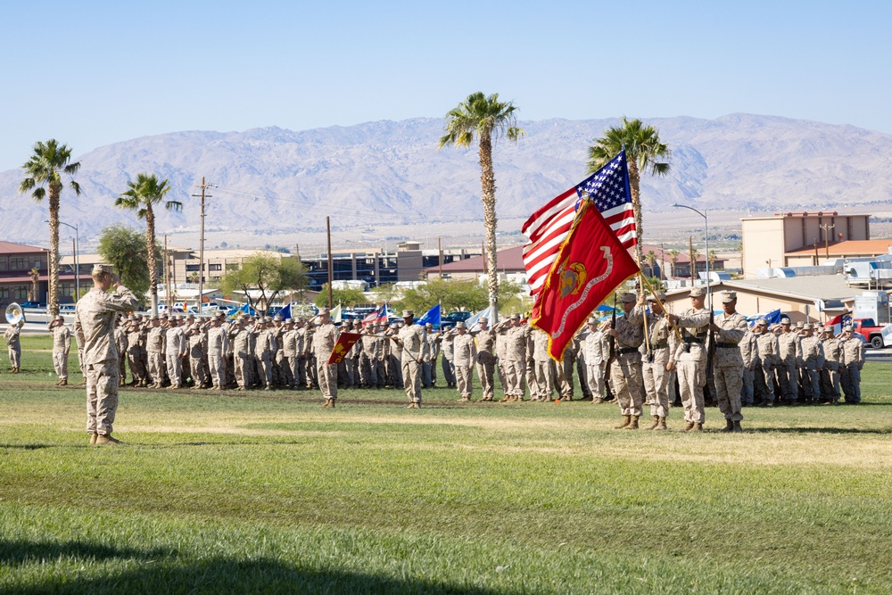 3/4 conducts change of command