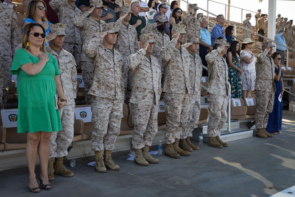 3/4 conducts change of command