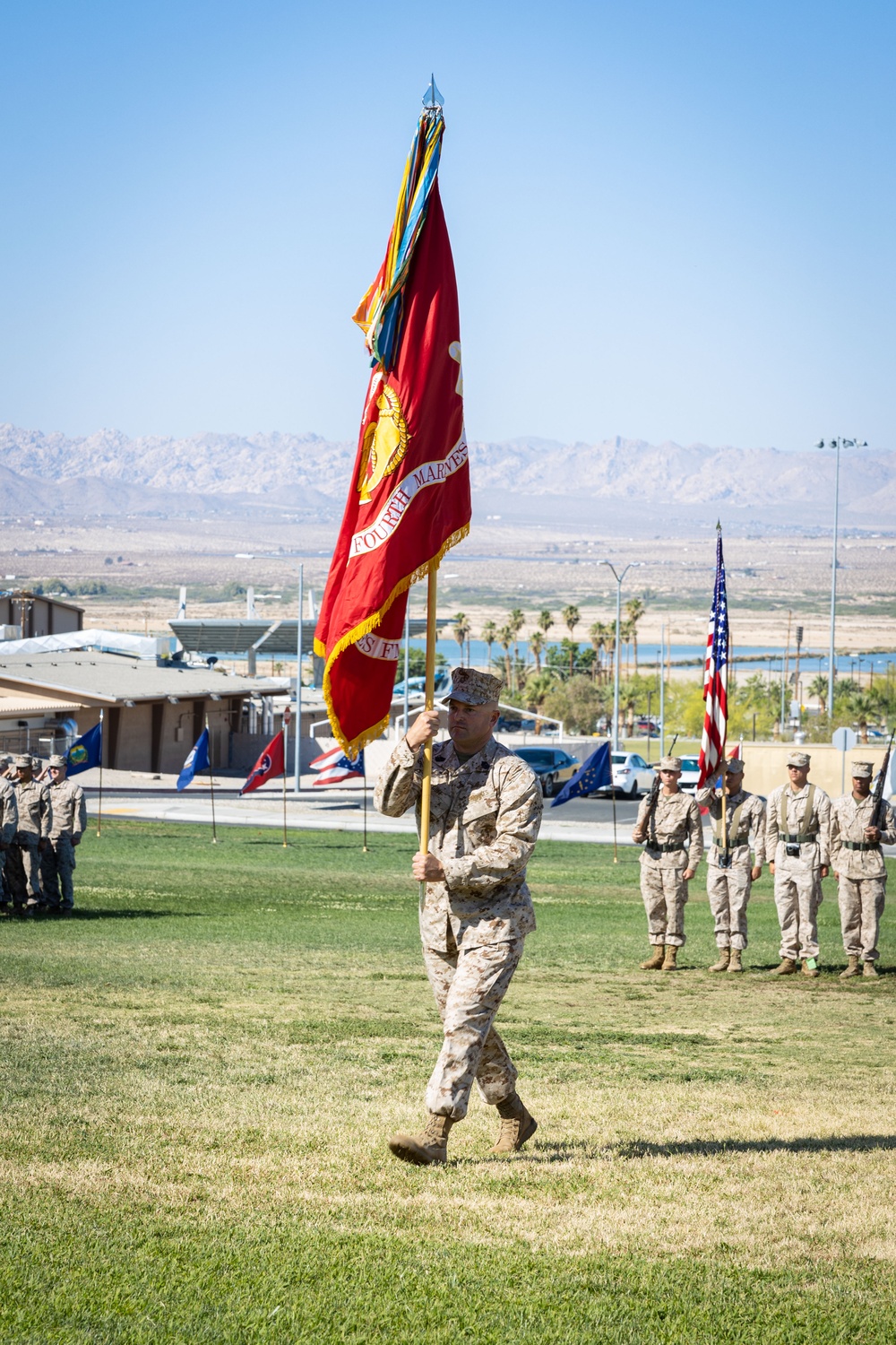 3/4 conducts change of command