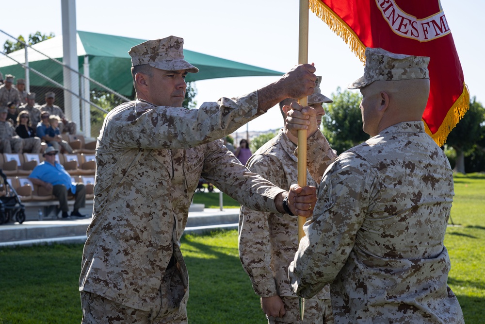 3/4 conducts change of command