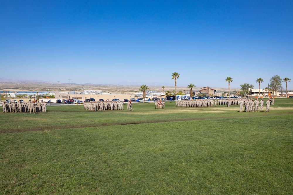 3/4 conducts change of command