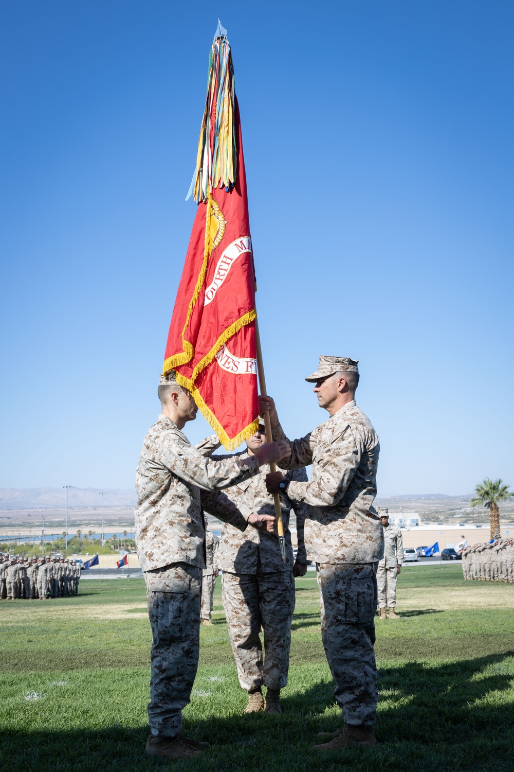 3/4 conducts change of command