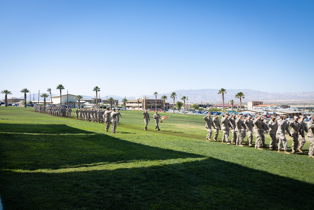 3/4 conducts change of command