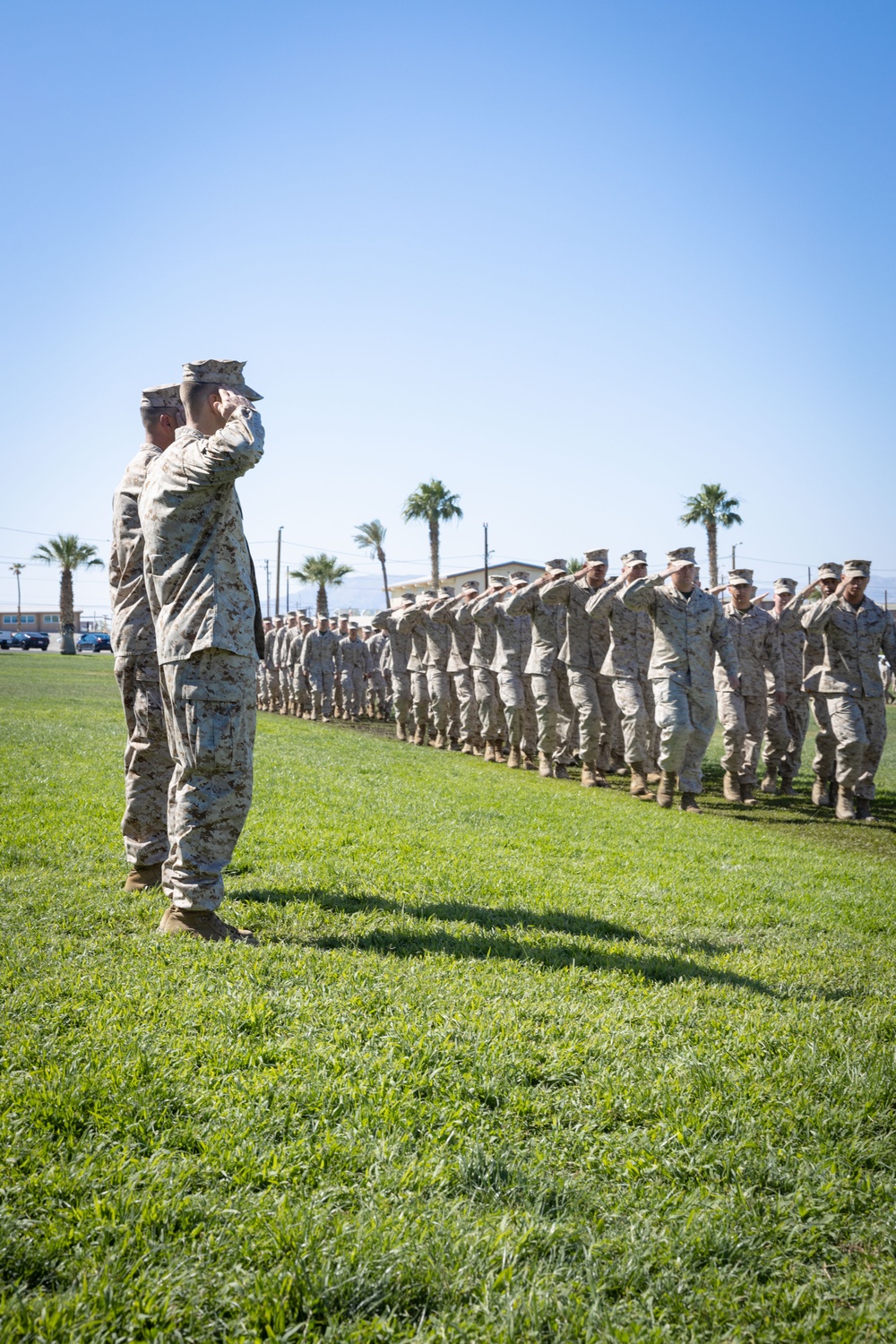 3/4 conducts change of command