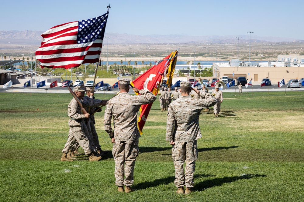 3/4 conducts change of command