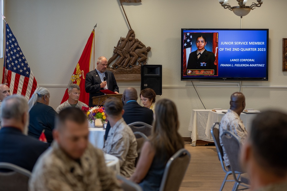 ASYMCA honors MCAGCC Service Members of the Quarter