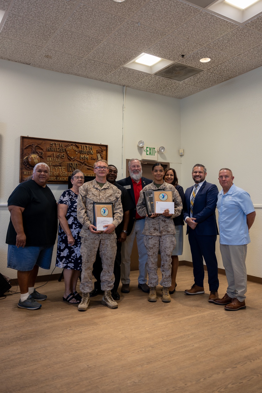 ASYMCA honors MCAGCC Service Members of the Quarter