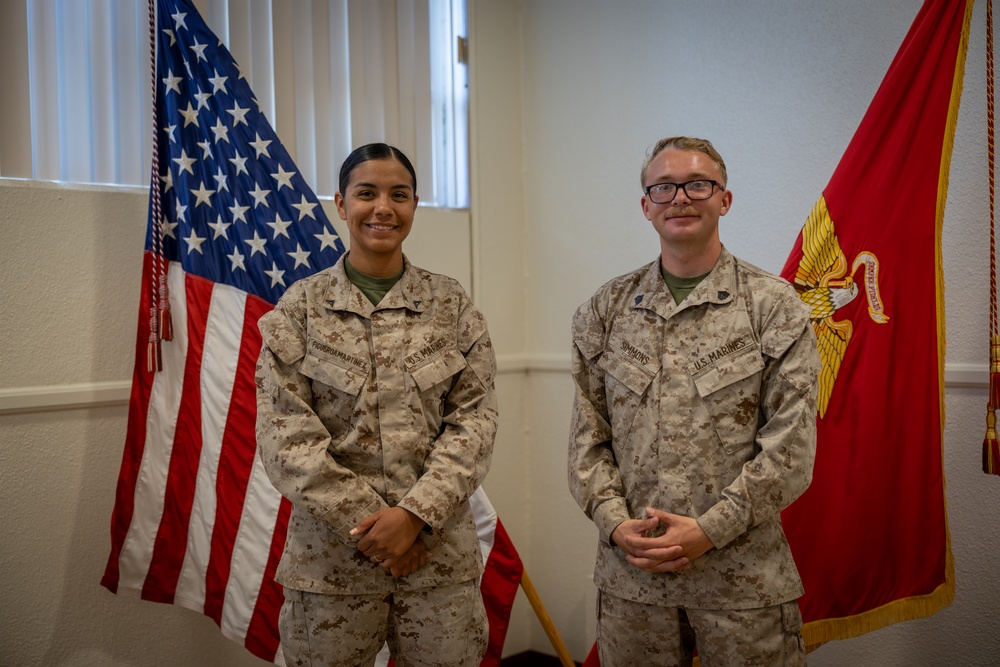 ASYMCA honors MCAGCC Service Members of the Quarter