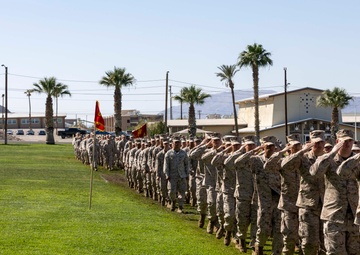 1st Battalion, 7th Marines conduct change of command