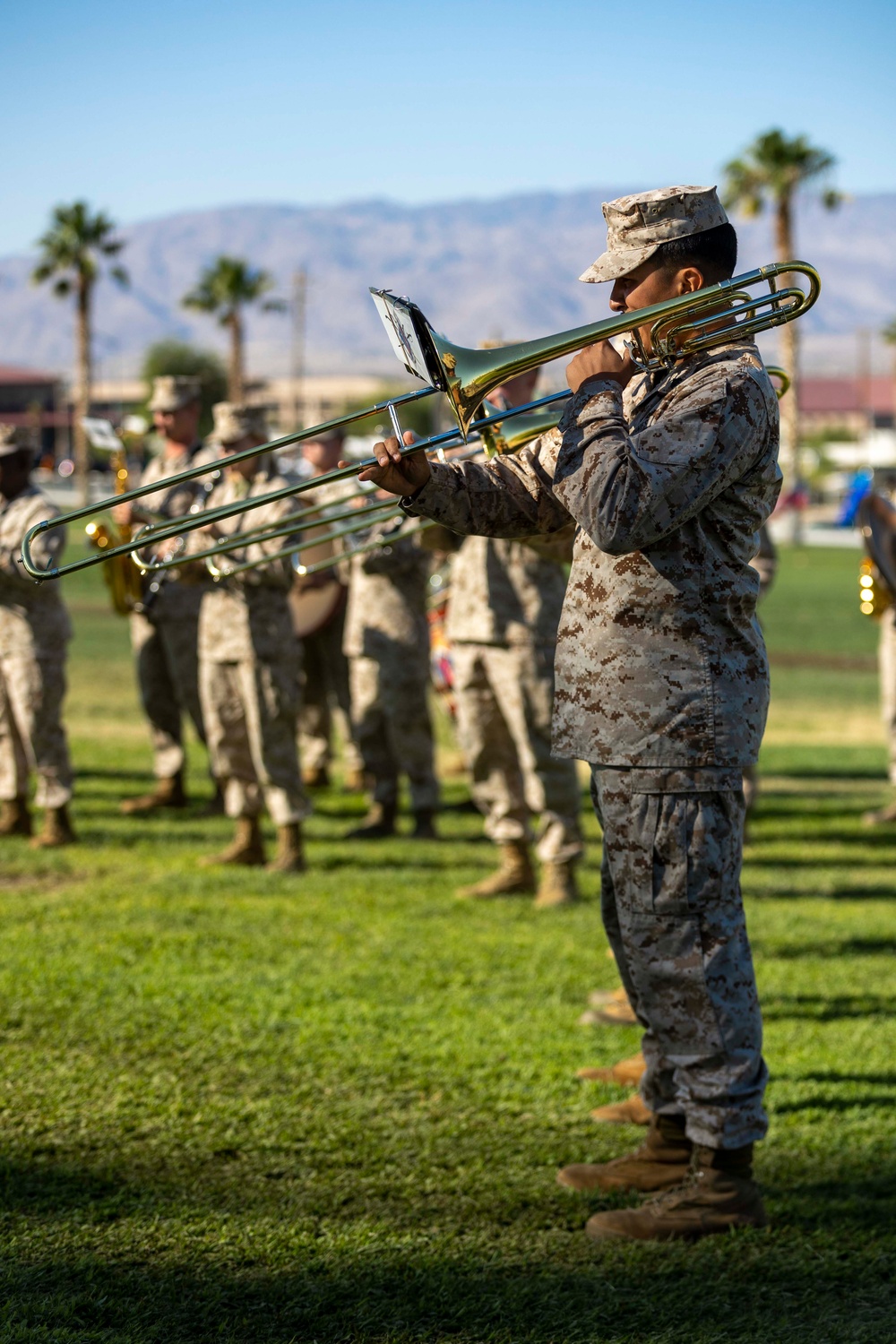 1st Battalion, 7th Marines conduct change of command