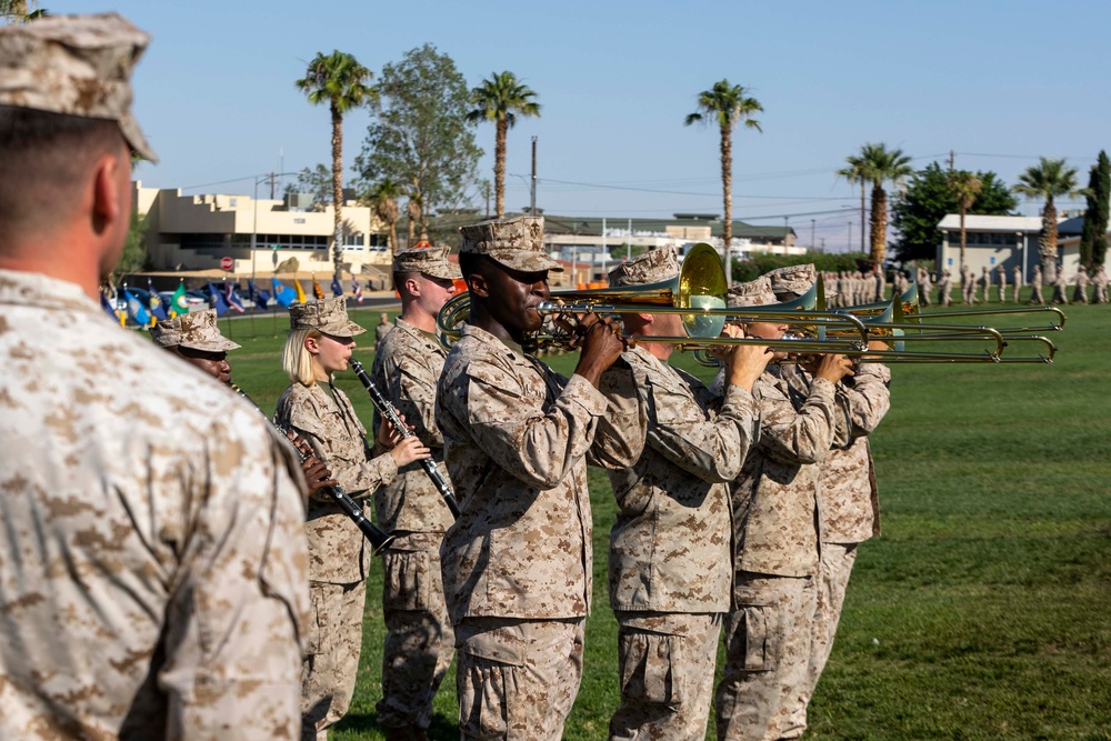 1st Battalion, 7th Marines conduct change of command