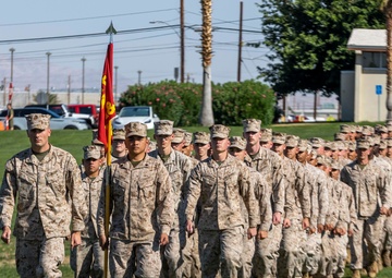 1st Battalion, 7th Marines conduct change of command