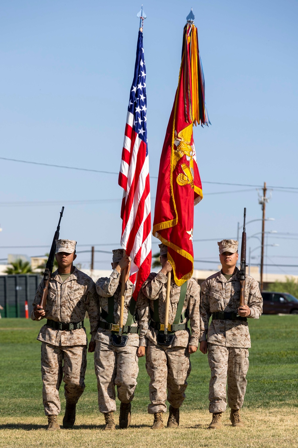 1st Battalion, 7th Marines conduct change of command