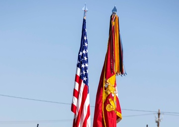 1st Battalion, 7th Marines conduct change of command