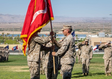 1st Battalion, 7th Marines conduct change of command