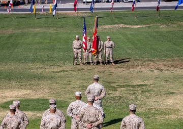 1st Battalion, 7th Marines conduct change of command