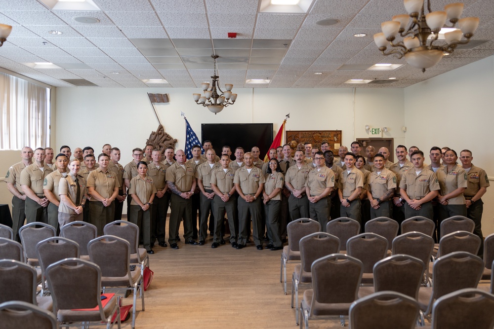 U.S. Marines graduate from the Advanced Expeditionary Logistics Operations Course