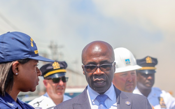 Unified Command responds to fire on the motor vessel Grande Costa D’Avorio at Port Newark