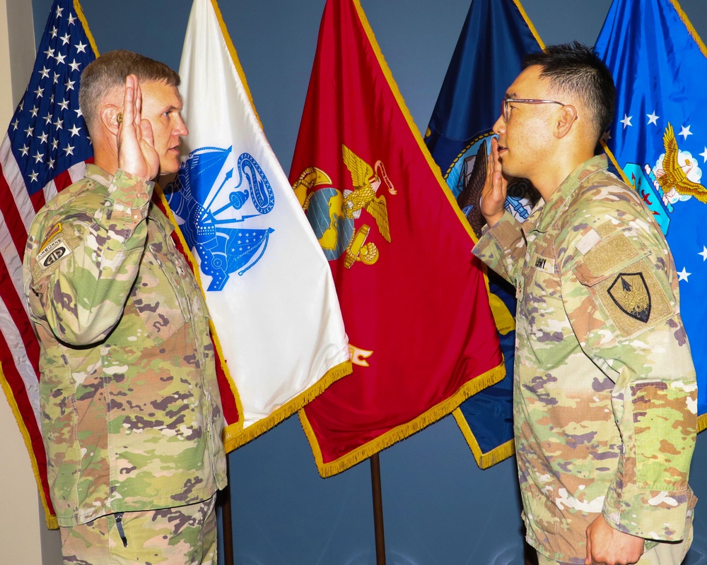 Lt. Col. Samuel H. An promotion ceremony