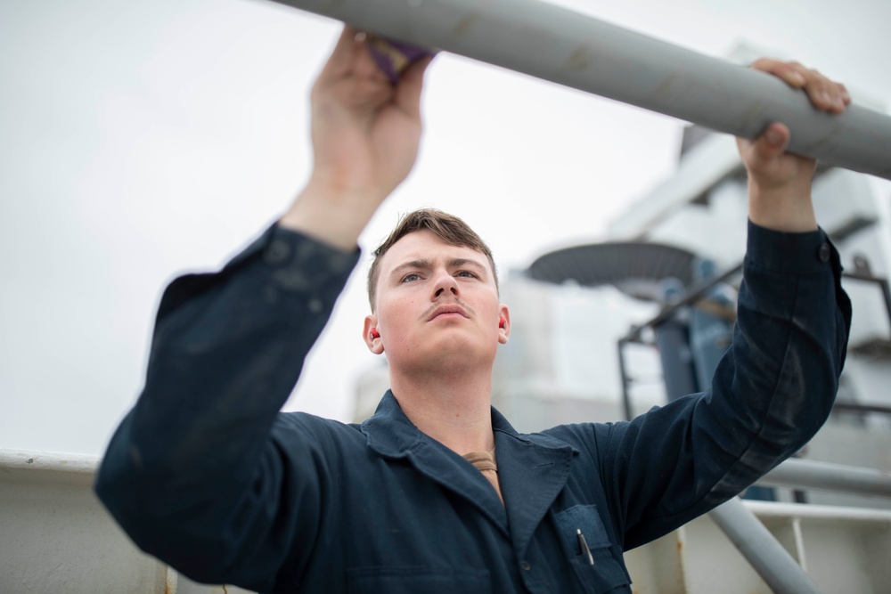 USS Tripoli Maintenance