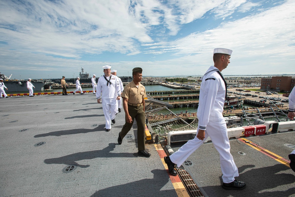 Man the Rails: BAT ARG/26th MEU(SOC) Departs Norfolk For Deployment