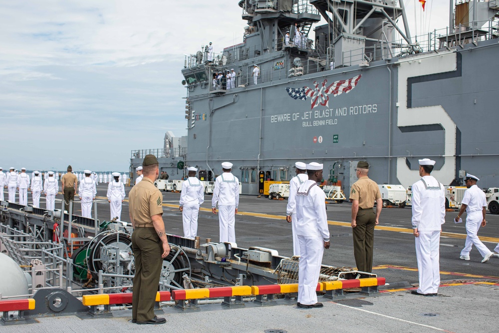 Man the Rails: BAT ARG/26th MEU(SOC) Departs Norfolk For Deployment