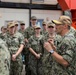 CSG 7 holds quarters on the pier with USS Michigan (Blue)