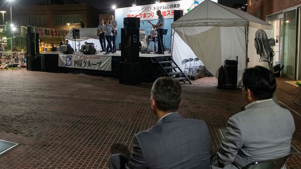 PACAF Band plays Fussa Tanabata Festival 2023