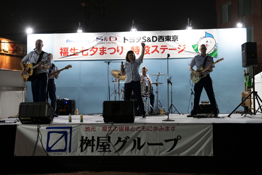 PACAF Band plays Fussa Tanabata Festival 2023