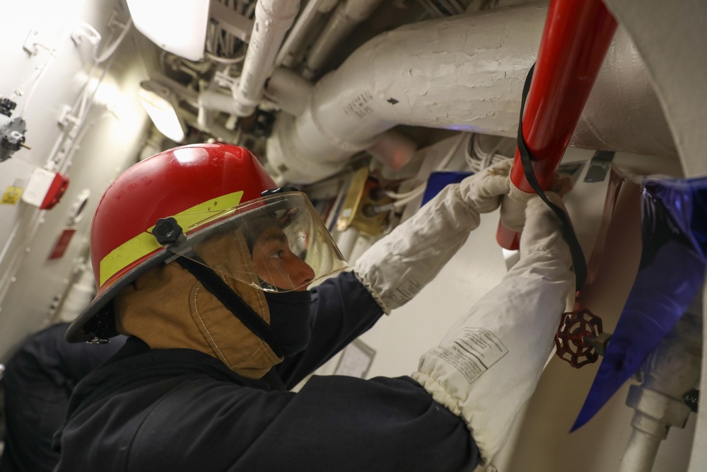 Sailor Practices Making Repairs