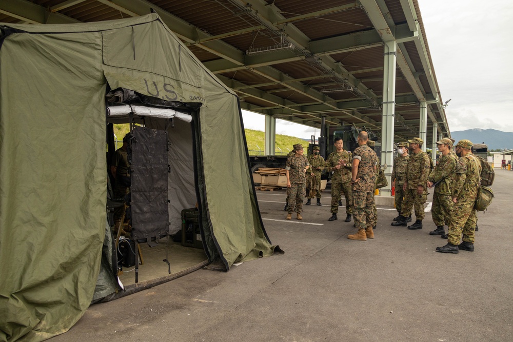 3RD MLG Corpsmen meet with JGSDF during a Medical Knowledge Exchange