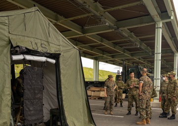 3RD MLG Corpsmen meet with JGSDF during a Medical Knowledge Exchange