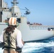 USS Normandy Conducts a Replenishment-at-Sea