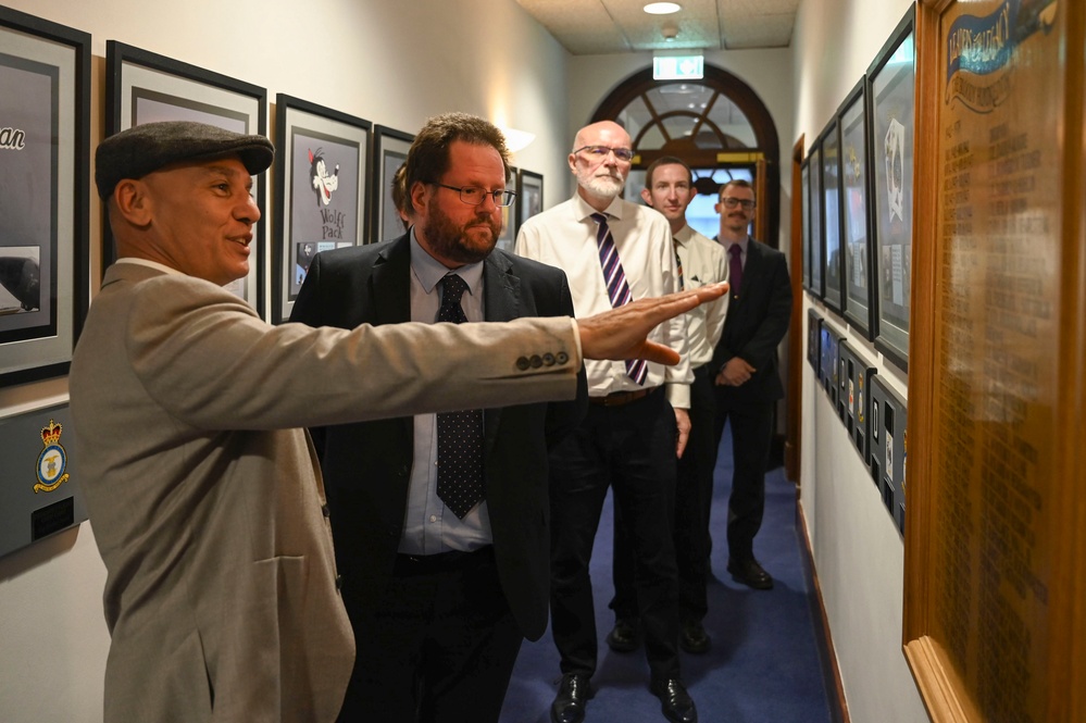 Royal Air Force air history branch personnel visit RAF Mildenhall
