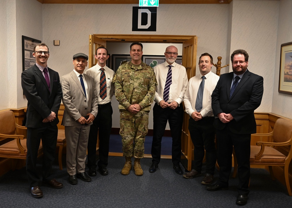 Royal Air Force air history branch personnel visit RAF Mildenhall